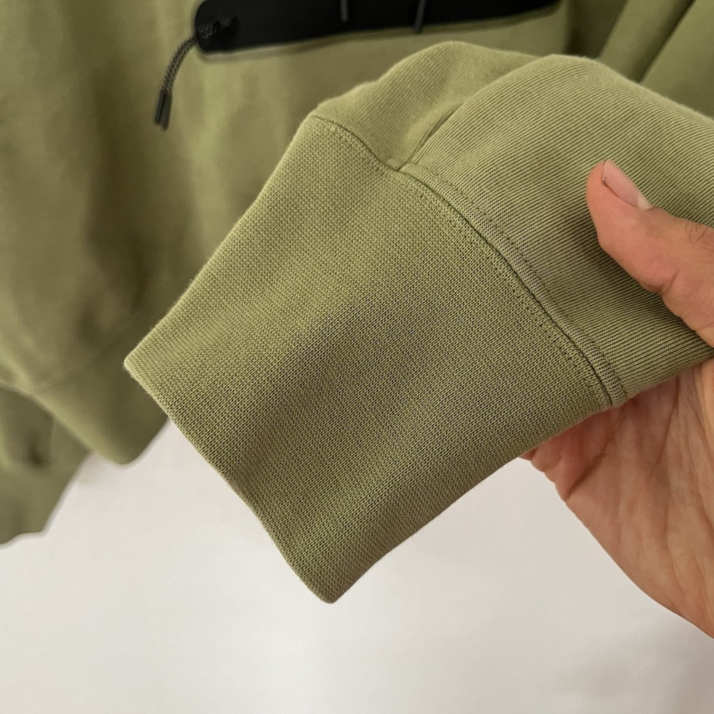 Nike Sportswear Tech Green Fleece Women's Over-Oversized Crop Pullover Hoodie M - Picture 11 of 13